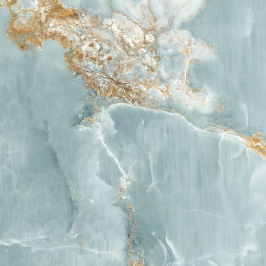 Billede af The Room Onyx Aqua Blue Gold 60x60 cm (RM - Mat)