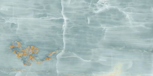 Billede af The Room Onyx Aqua Blue Gold 60x120 cm (RM - Mat)