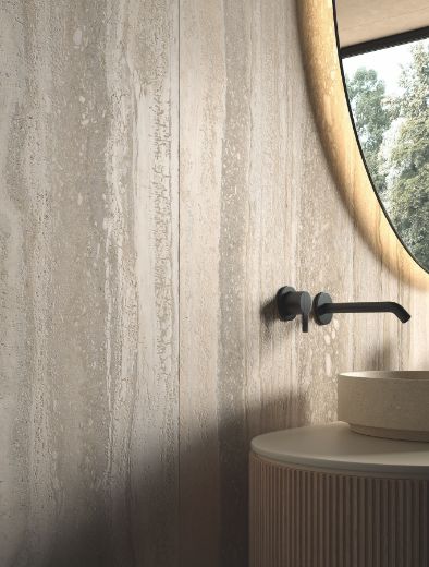 Billede af Cocoon Travertino Silver Grey 90x90 cm (LPM - Matpoleret)