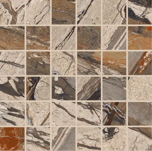 Billede af The Room Breccia Phoenix Mosaik 5x5 cm (RM - Mat)