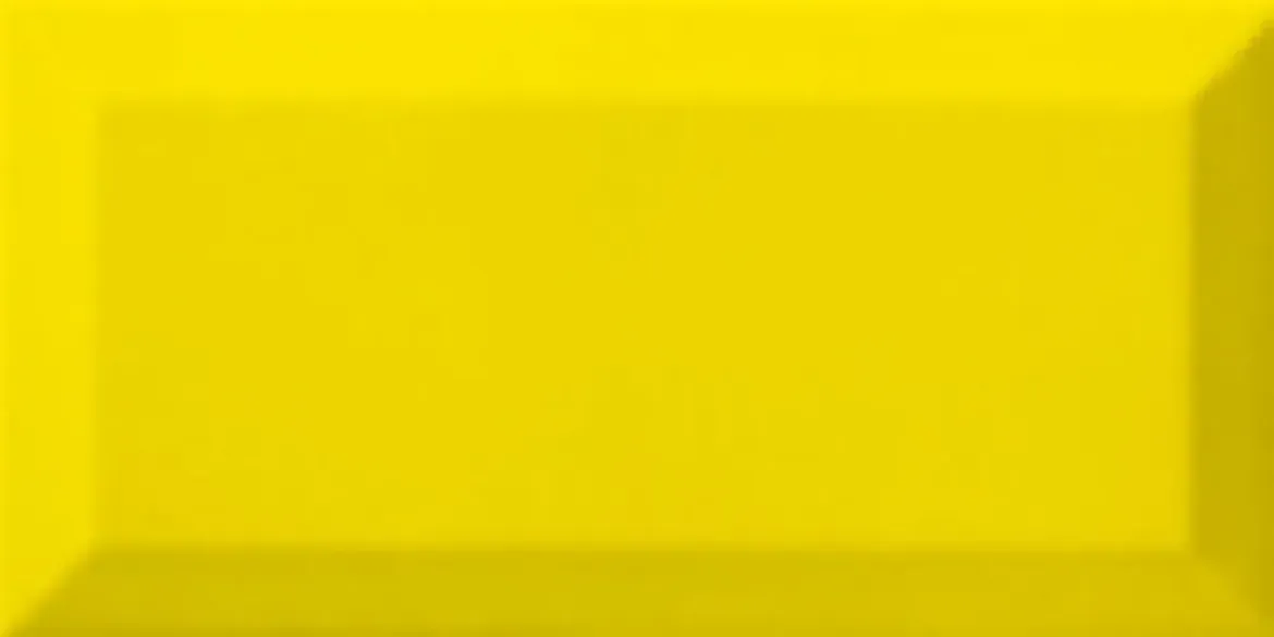 Billede af CC Metro Gul Blank Væg 7,5x15 cm