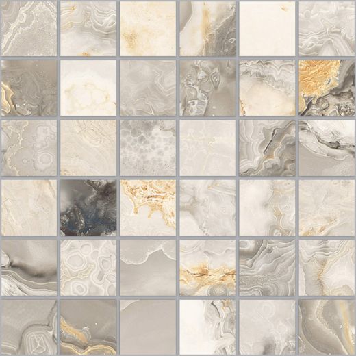 Billede af Oro Ocean Blue Mosaik 5x5 cm (RM - Mat)