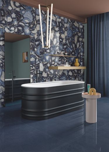 Billede af Aesthetica Agata Blu 120x278 cm (LPM - Matpoleret)