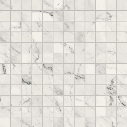 Billede af Aesthetica Calacatta Extra White Mosaik 2,5x2,5 cm (RM - Mat)