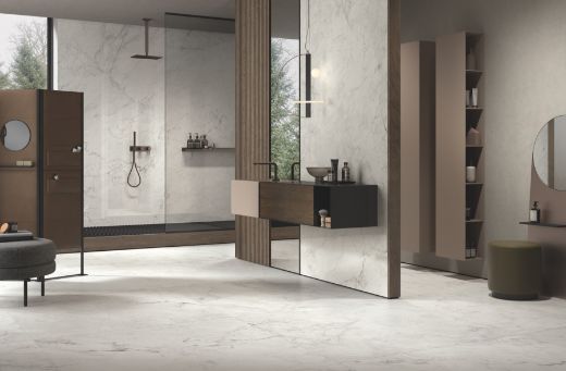 Billede af Aesthetica Calacatta Extra White Mosaik 2,5x2,5 cm (RM - Mat)