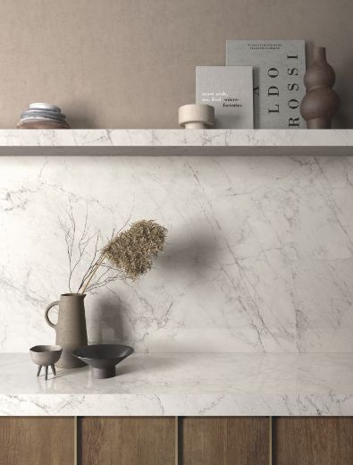 Billede af Aesthetica Calacatta Extra White 120x120 cm (RM - Mat)