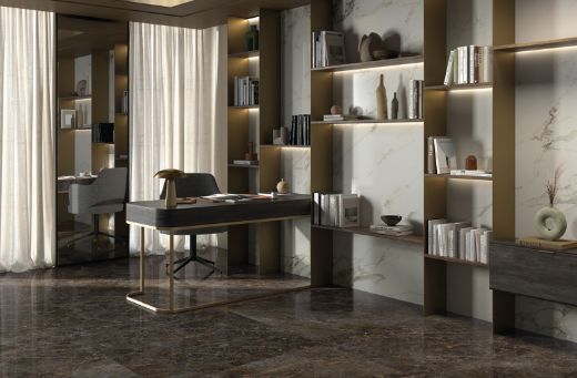 Billede af Aesthetica Golden Black 120x120 cm (RM - Mat)