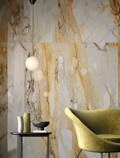 Billede af Bianco Calacatta Macchia Vecchia 90x90 cm (LP - Poleret)