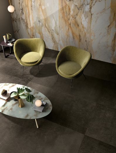 Billede af Bianco Calacatta Macchia Vecchia 90x90 cm (LP - Poleret)