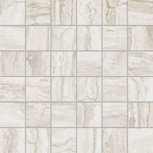 Billede af Bianco Travertino Onice Mosaik 5x5 cm (RM - Mat)