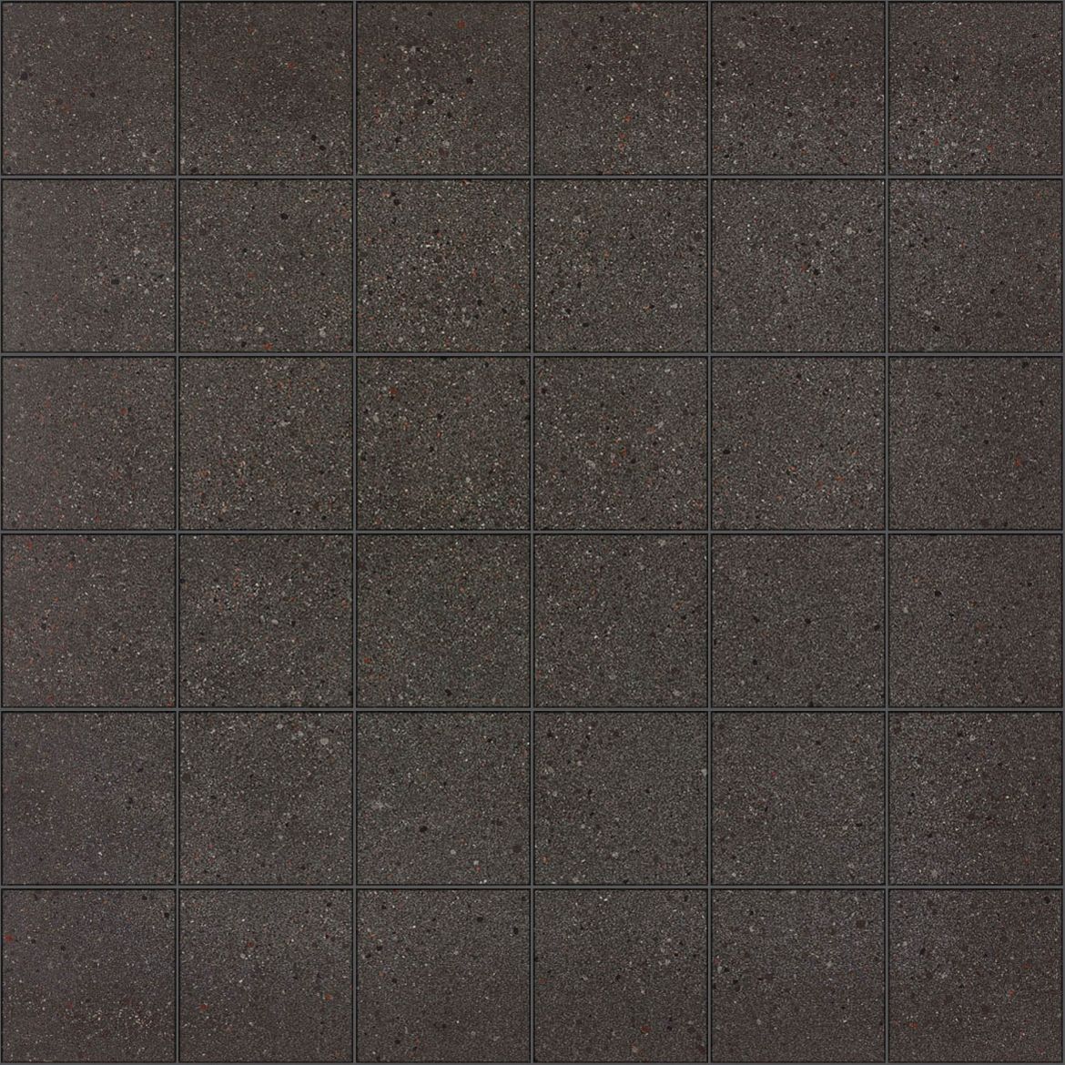 Billede af Overcome Dark Grey Mosaik 5x5 cm (RM - Mat)