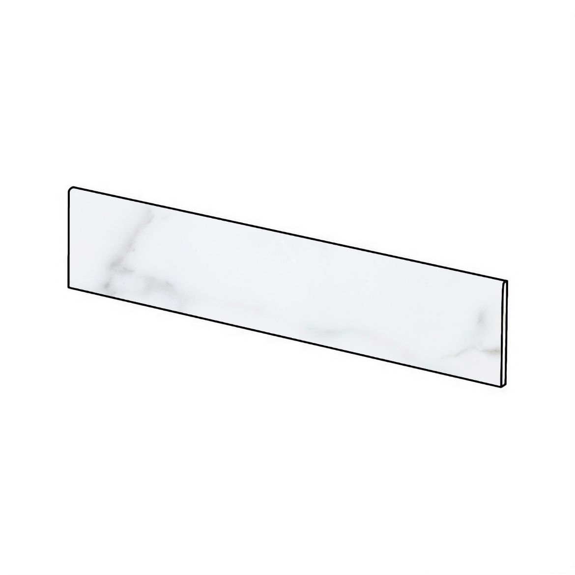 Billede af Classic Bianco Carrara Sokkel 8x60 cm