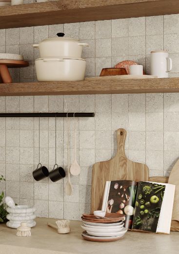 Billede af Closer White Tumlet Mosaik 10x10 cm (RM - Mat)