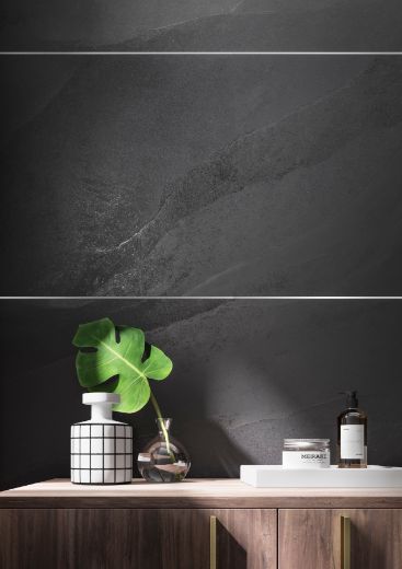 Billede af Ashima Black 60x120 cm (RM - Mat)